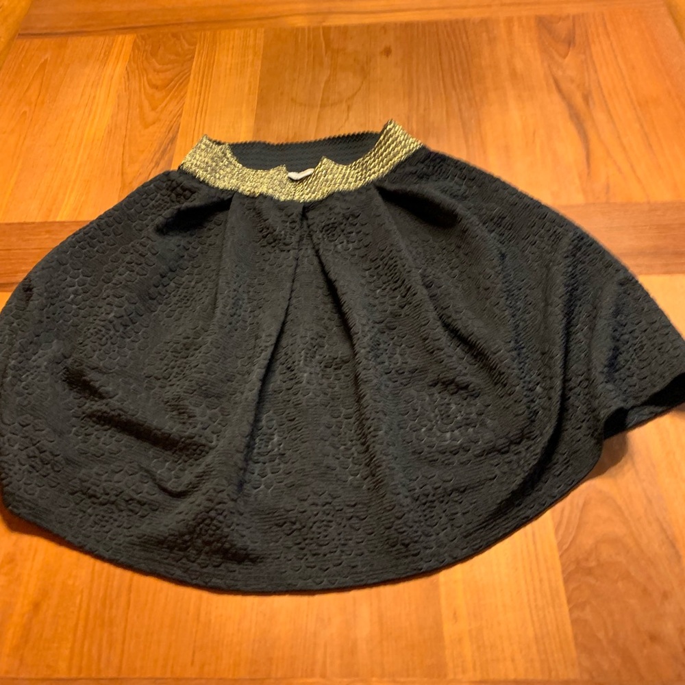 Miami Gold and black mini skirt